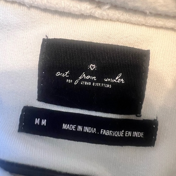 Out From Under Urban Outfitters Jacintha Reverse Henley Sweatshirt Top Medium - Picture 8 of 9